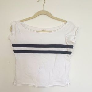 John Galt Navy Stripe Shirt